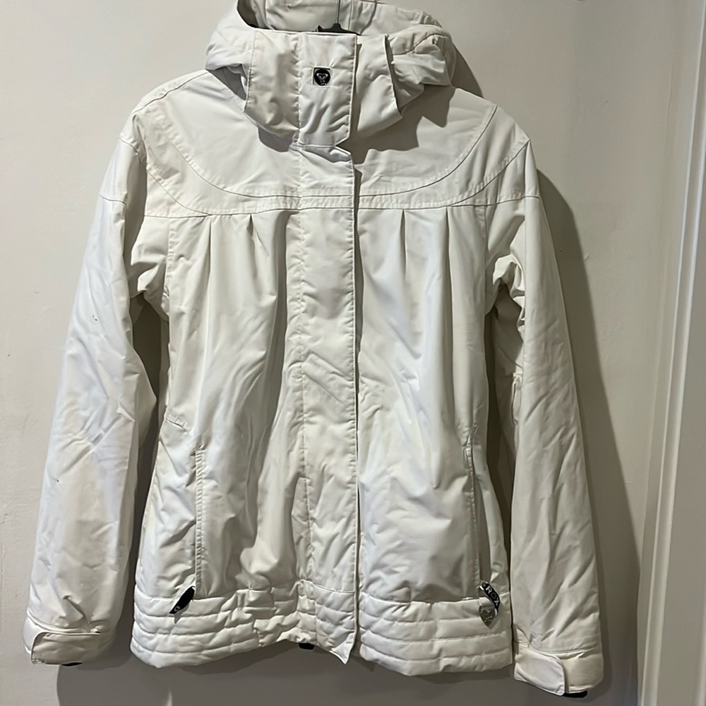White Ski Snowboard Jacket - Roxy Size S